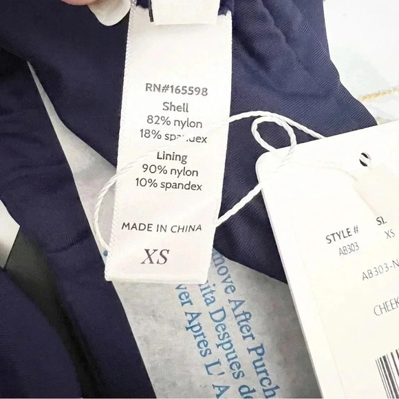 NWT Andie Navy Cheeky Bottoms Swim, Size Extra Small - Picture 5 of 8